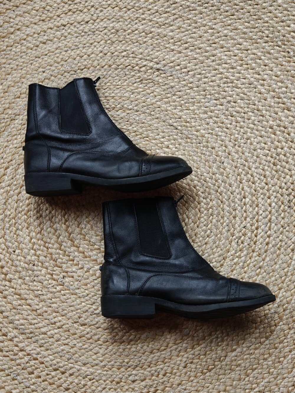 Women's Black Tuffrider Paddock Horseback Riding Ankle Boots Size 10